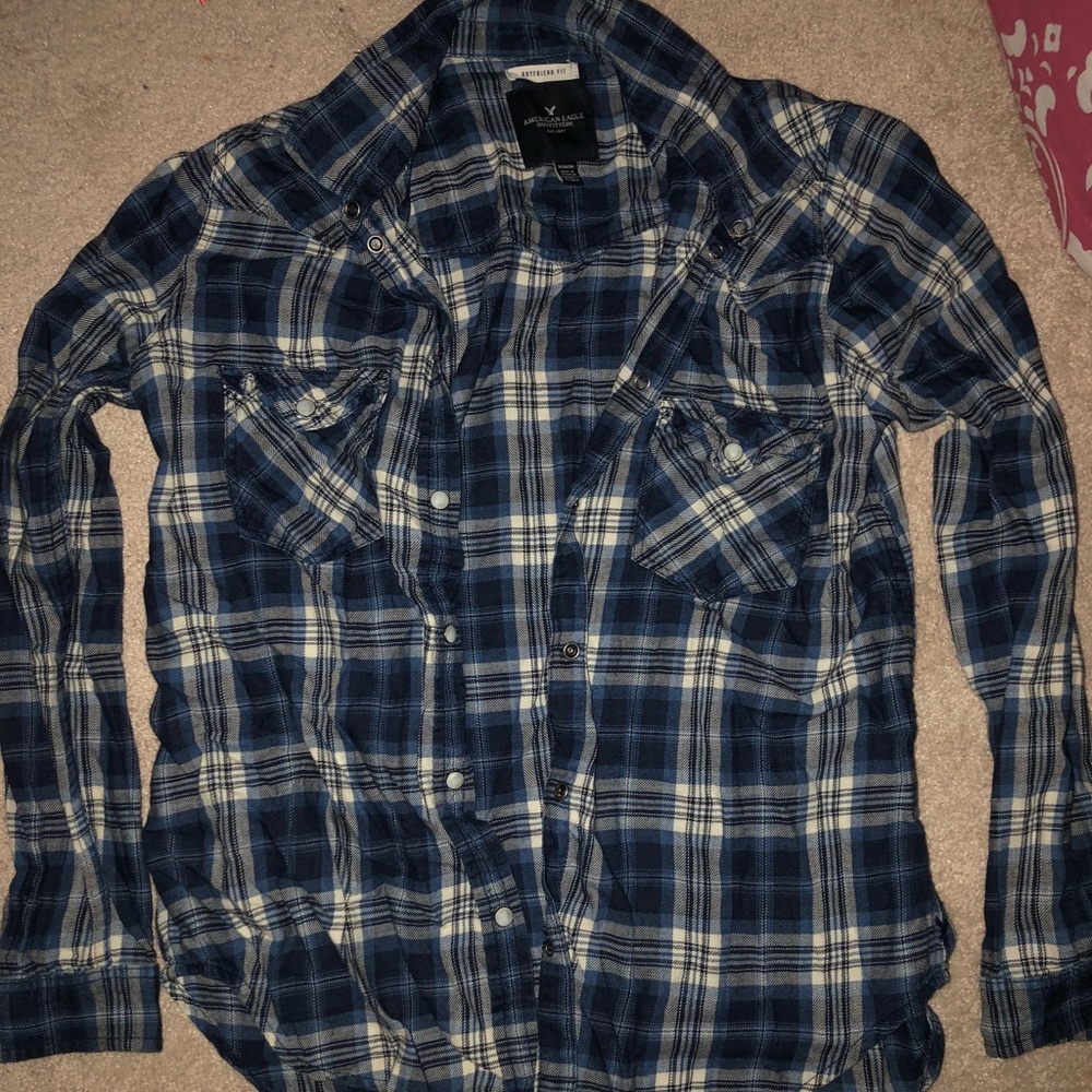 Women’s Navy American Eagle Flannel